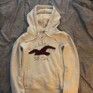 Size Small Cream color Hollister hoodie